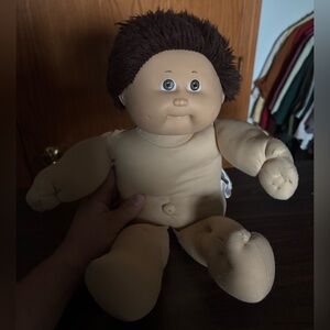 Cabbage Patch brunette boy doll (needs TLC)